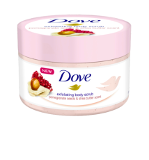 DOVE POMEGRANATE SEEDS & SHEA BUTTER SCENT EXFOLIATING BODY SCRUB - 225 ML
